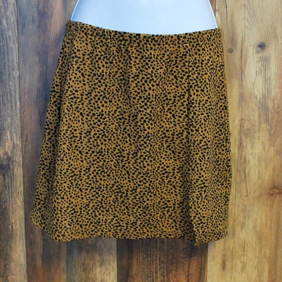 Shein Women's Cheetah Brown/Black Mini Skirt M - Picture 1 of 4